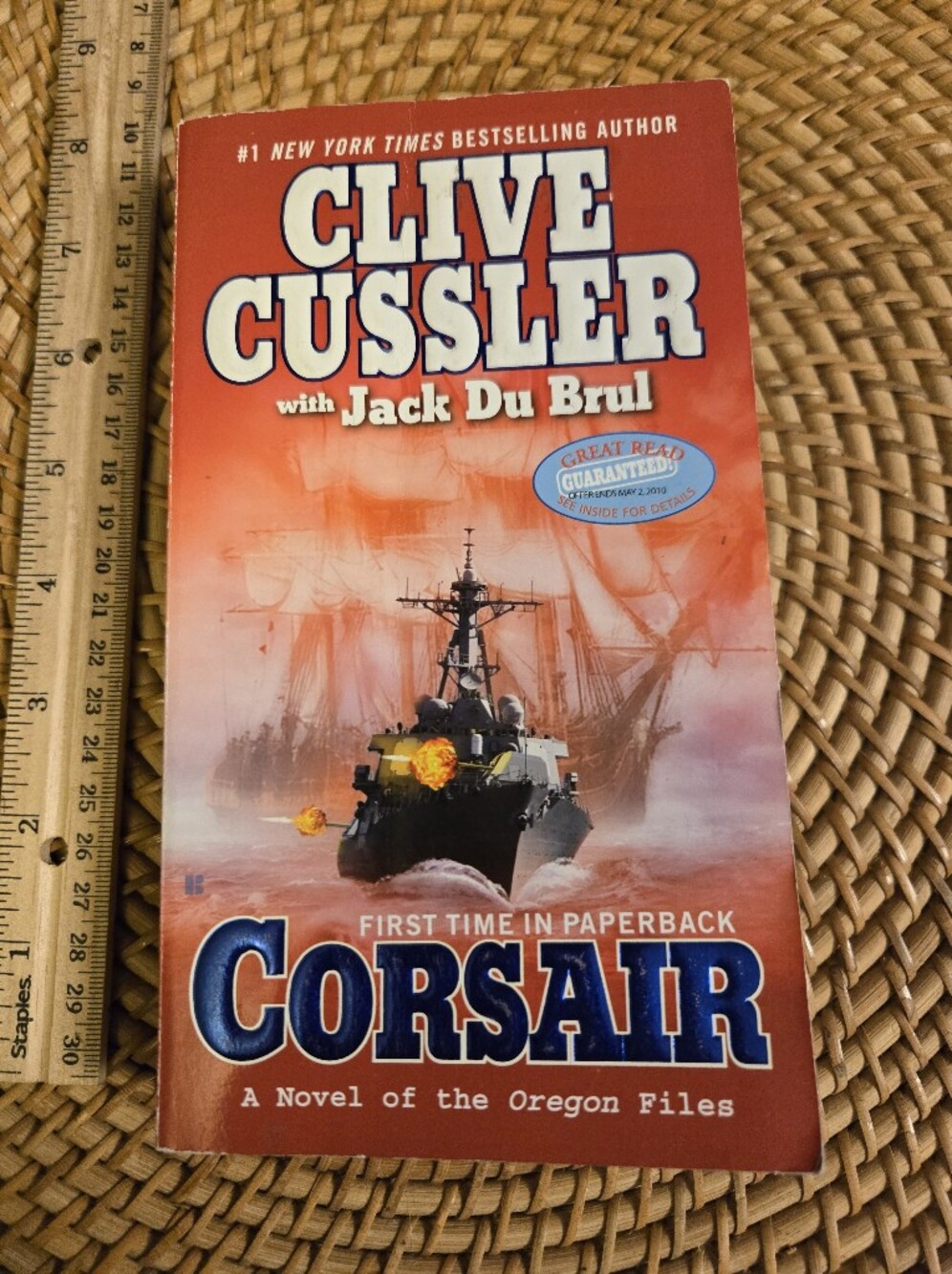 Clive Cussler Corsair Paperback Book Oregon Files Action Thriller 📚🚢